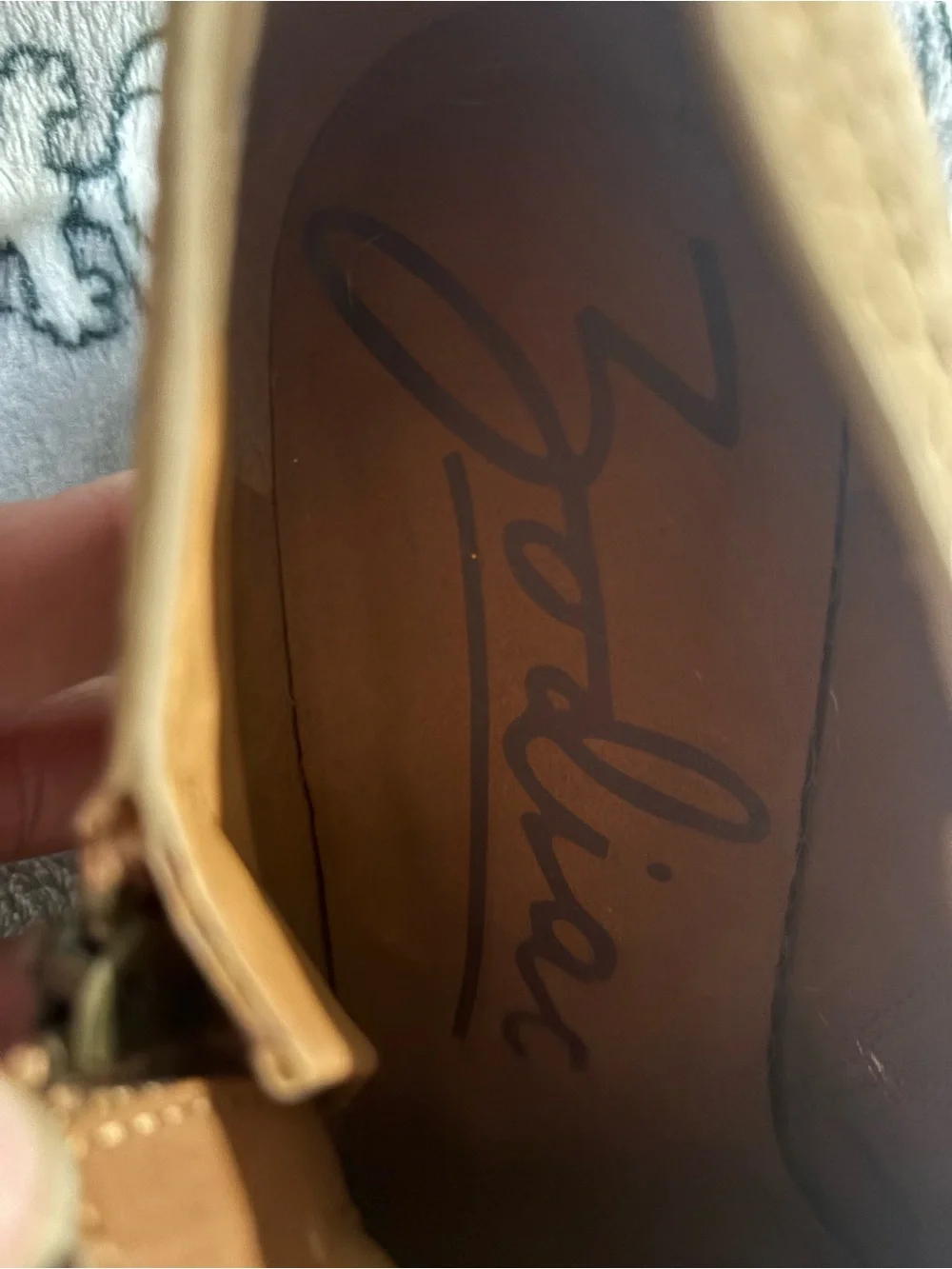 Zodiac Tan Textured Ankle Boots